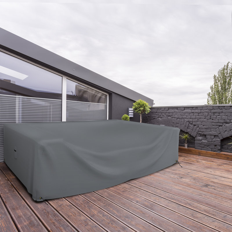 Outdoor Sectional Sofa Cover, 71.1cm H x 274.3cm W x 208.3cm D, Grey