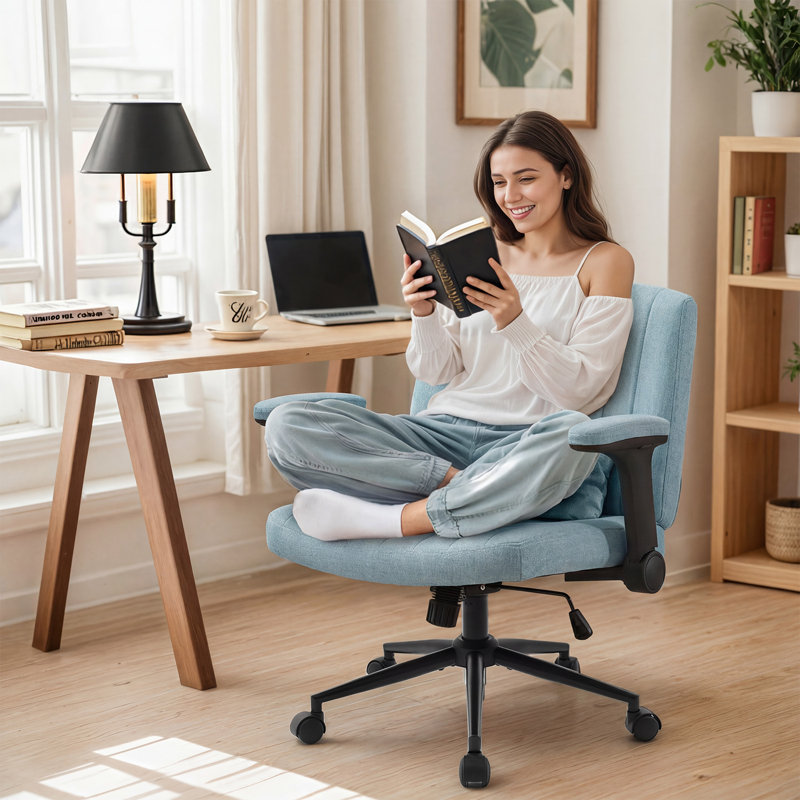 Chaise de bureau Criss Cross, Bleu