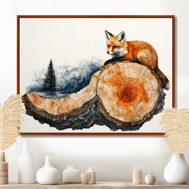 Getta - Animals Canvas Art Print, H 30 po x l 40 po, Brun, Impression encadrée flottante