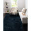 Tapis à poils longs Shak Embark couleur cobalt-762592000