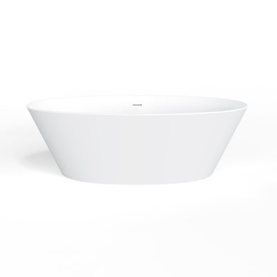 66.9 inch freestanding solid surface soaking bathtub for bathroom