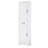 Tall Bathroom Storage Cabinet, Freestanding Storage Cabinet with Two Doors and Adjustable Shelves, Door Shelve Design, MDF Board with Painted Finish, White