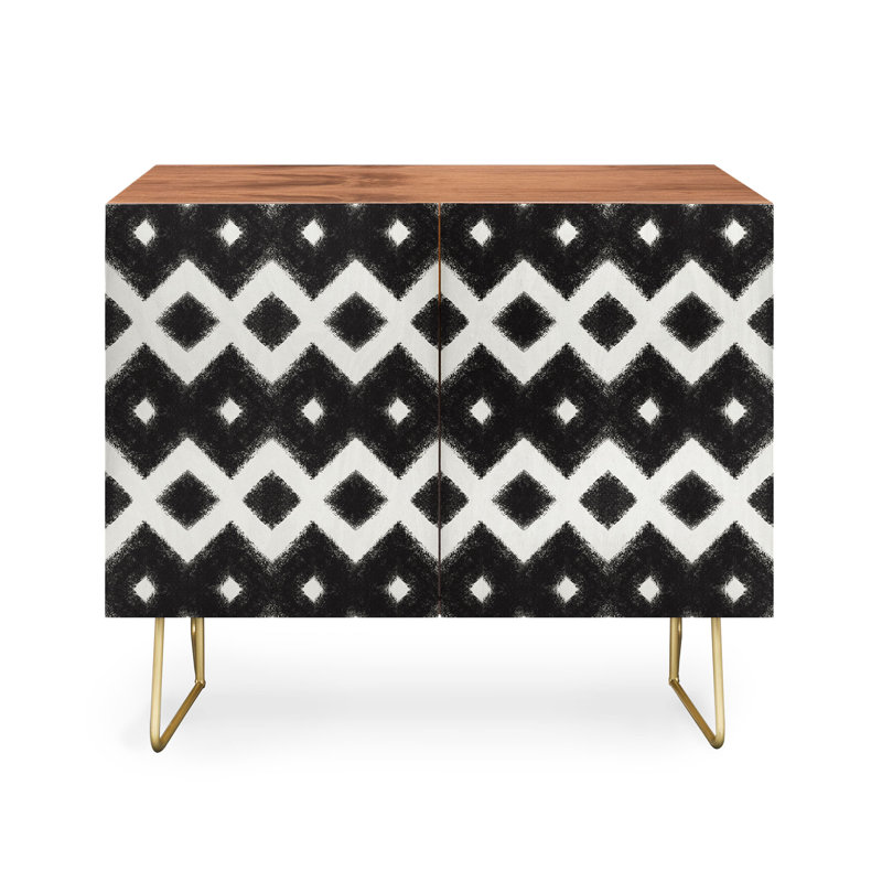 Accent Cabinet, Walnut/Black