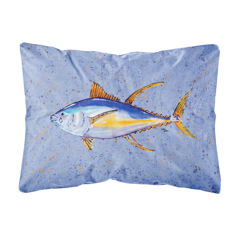 Coussin décoratif intérieur/extérieur fish