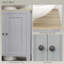 Under Sink Cabinet with U-Shape & Adjustable Shelf