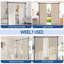 Satin Adjustable Curtain Pole Set