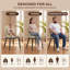 Chaises de salle à manger rembourrées modernes avec pieds en bois 18,5 "H-284095740