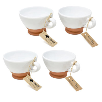 Verano Rustic Pastel Handmade Ceramic Cappuccino Cup