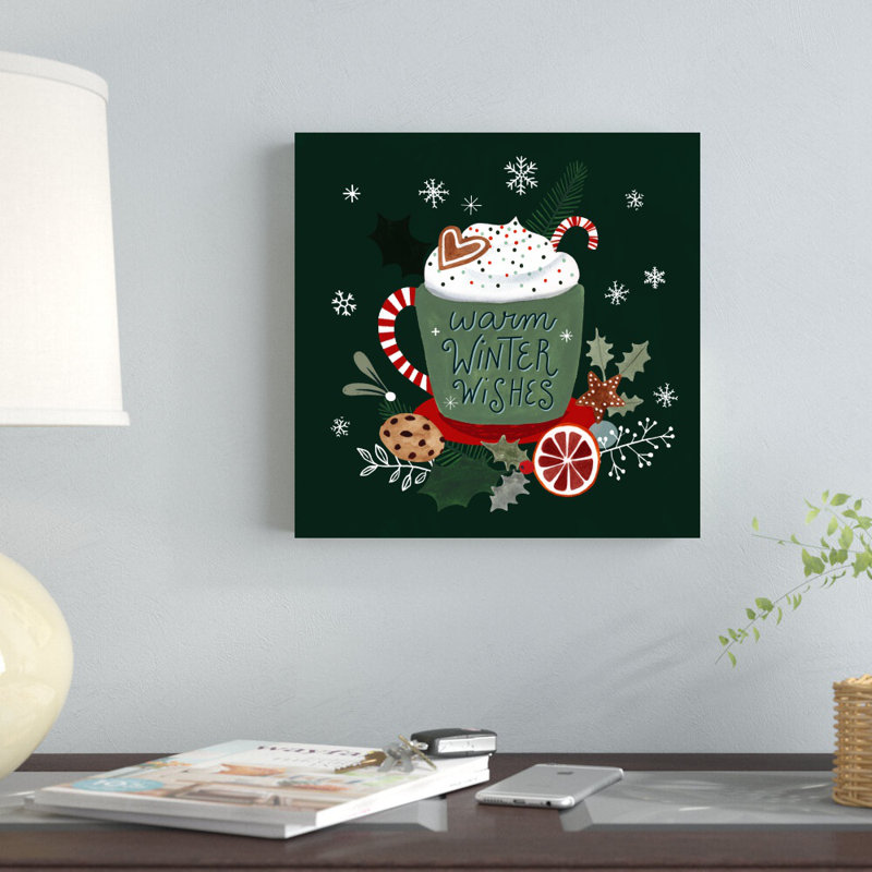 «Christmas Comforts II» par Victoria Borges - impression sur toile tendue, H 12 po x l 12 po