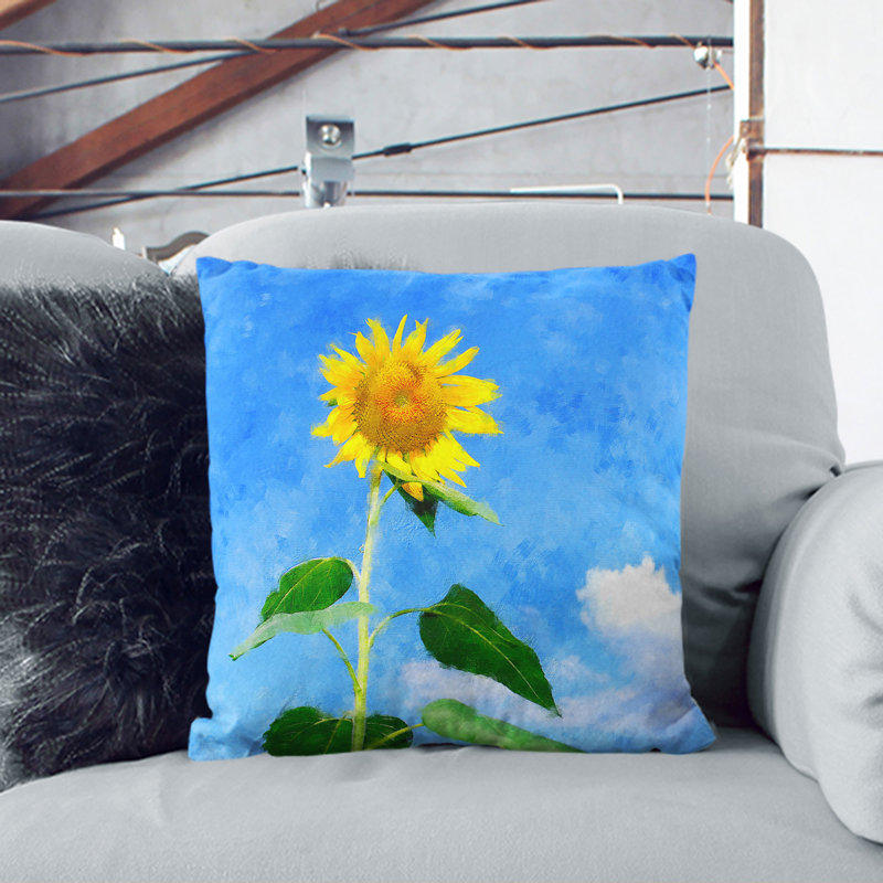 Square Throw Cushion, Black, 55cm H x 55cm W x 20cm D