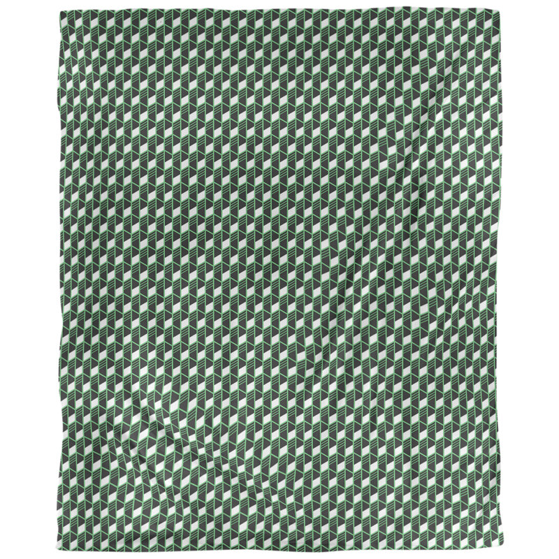 Housse de couette Katelyn Elizabeth, Housse de couette simple TG, Microfibre, Vert / Noir