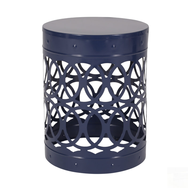 Ensemble de tables d'appoint modernes en métal d'extérieur avec un design élégant en fer et un cadre thermolaqué durable, parfait pour le patio ou le salon