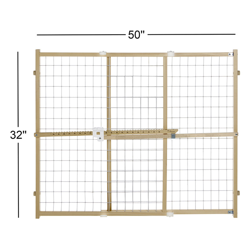 Rumi Wood Pressure Mounted Pet Gate