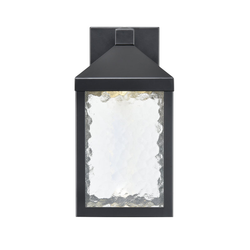 Deil Integrated LED Outdoor Wall Sconce, 12" H x 6" W x 7.5" D