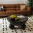 Nordic-style solid wood coffee table.