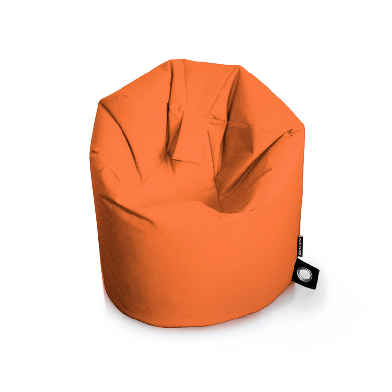 Polyester Outdoor Friendly Refillable Classic Bean Bag, Orange