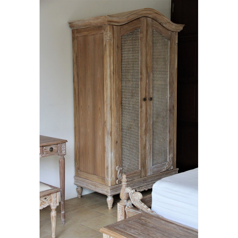 Maufrais 2 Door Wood Wardrobe