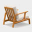 Chaise longue de patio Jasper - Coussin beige