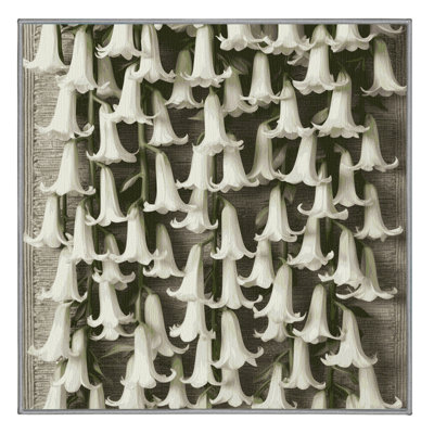 Tapis gris botanique lavable à la machine
