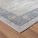 Hampshire Classic Floral Filigree Two Million Point Blue Rug with High-Low Texture
