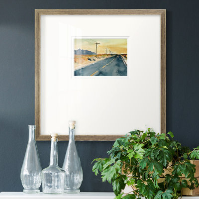 «Deserte Highway Iompemium», reproduction encadrée