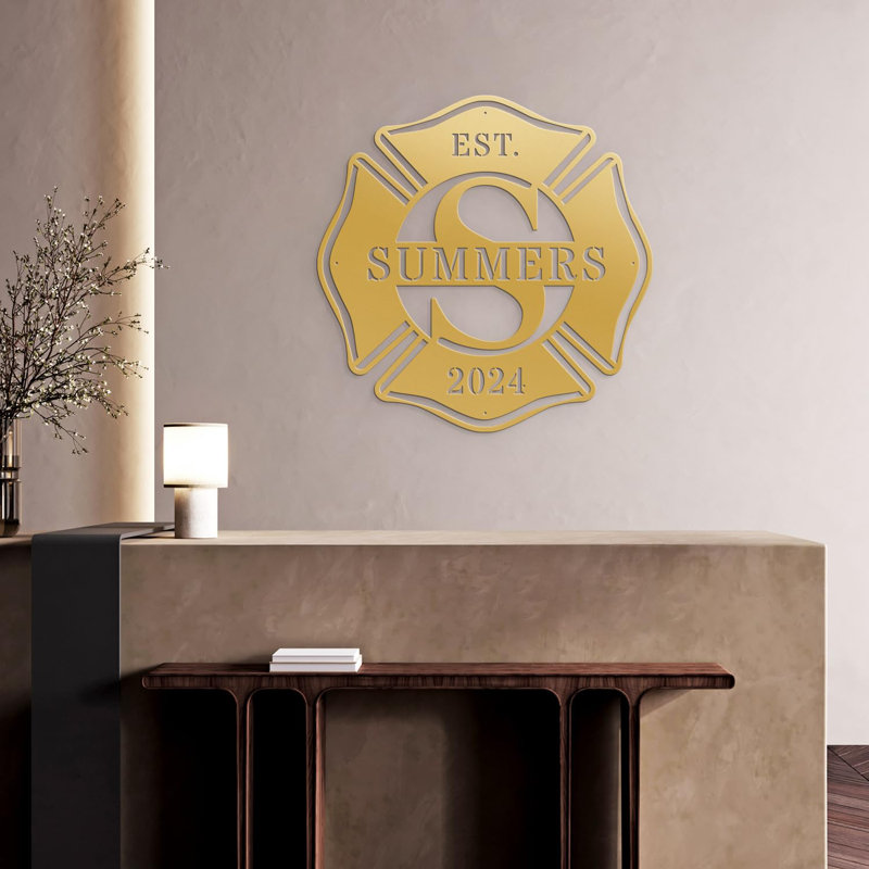 Décoration murale en métal personnalisée, H 12 po x l 12 po x P 0,05 po, Noir, noir, noir, noir, Oui