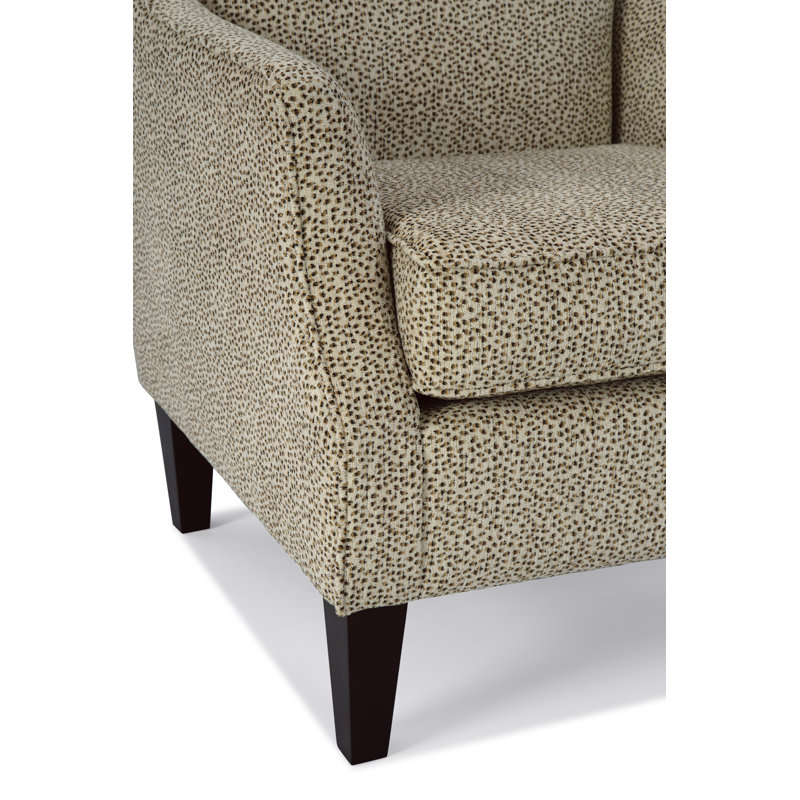 Chaise d'appoint Siclali, Espresso, Guépard 100% polyester