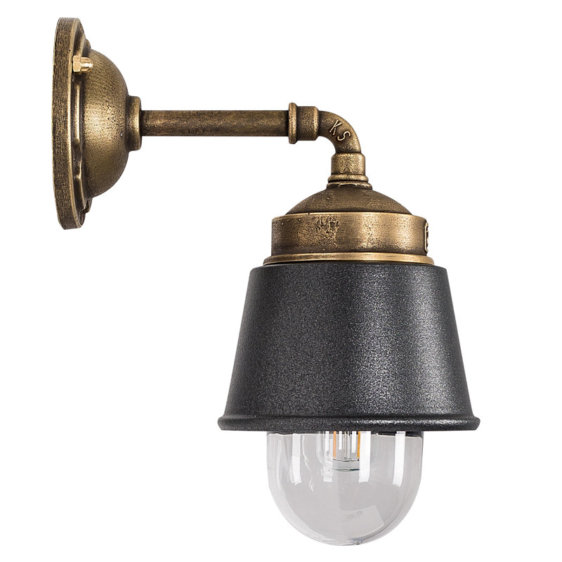 Layla 31cm H Outdoor Wall Lantern with Dusk to Dawn
