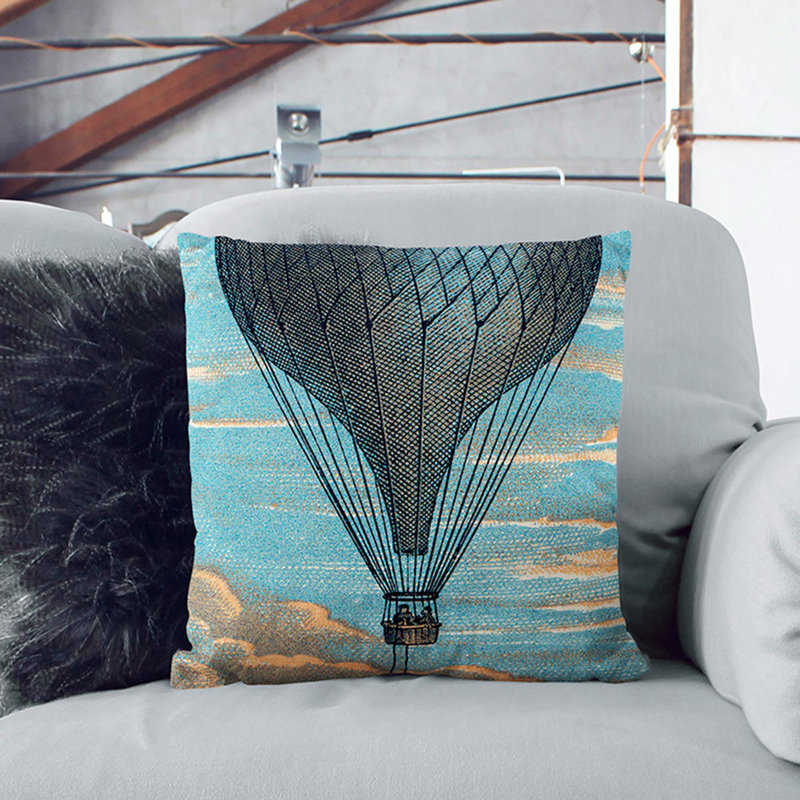 Square Throw Cushion, 40cm H x 40cm W x 15cm D