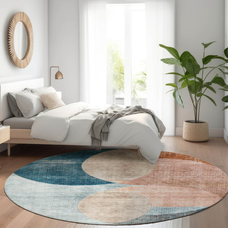 Tapis orange lavable intérieur / extérieur Henry , 2'3" x 7'6"