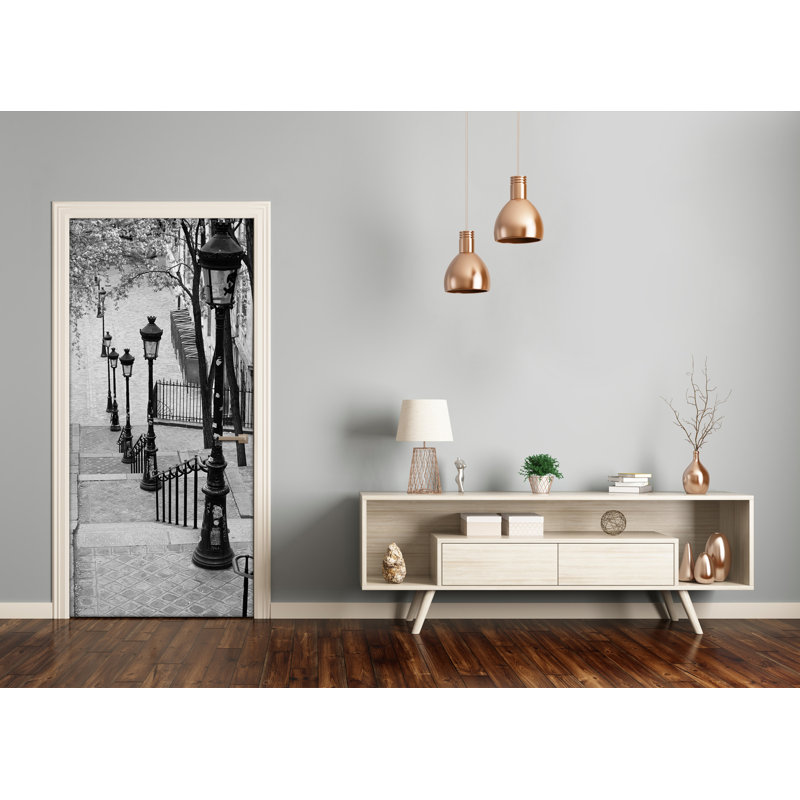 Stairs Adhesive Door Decal