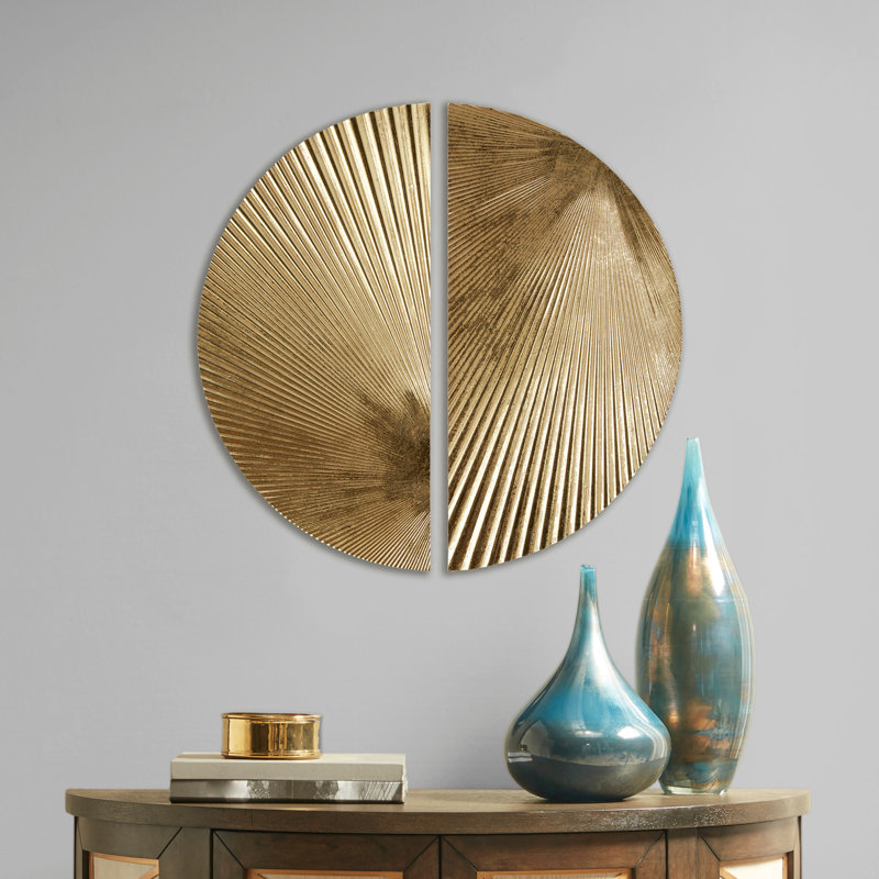Half-Moon 2-Piece Metal Wall Decor Set