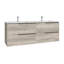 Menta C160D 63.0" Wall Mounted Bathroom Vanity-883856527-893960450