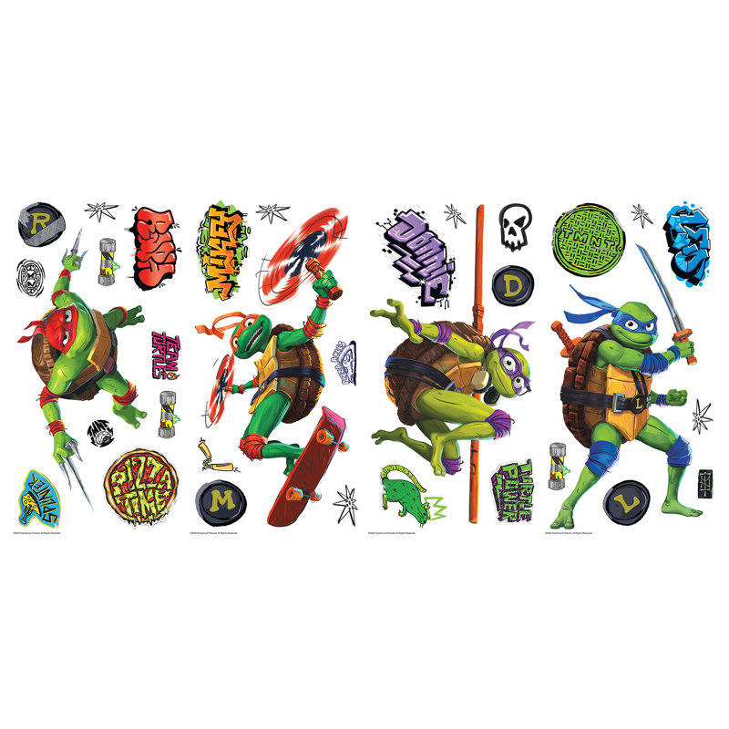 Adhésif décoratif tortues Ninja