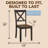  Drop Leaf Table with Set of 4 X-Back Chairs, Wooden Dining Set, Black-96938364