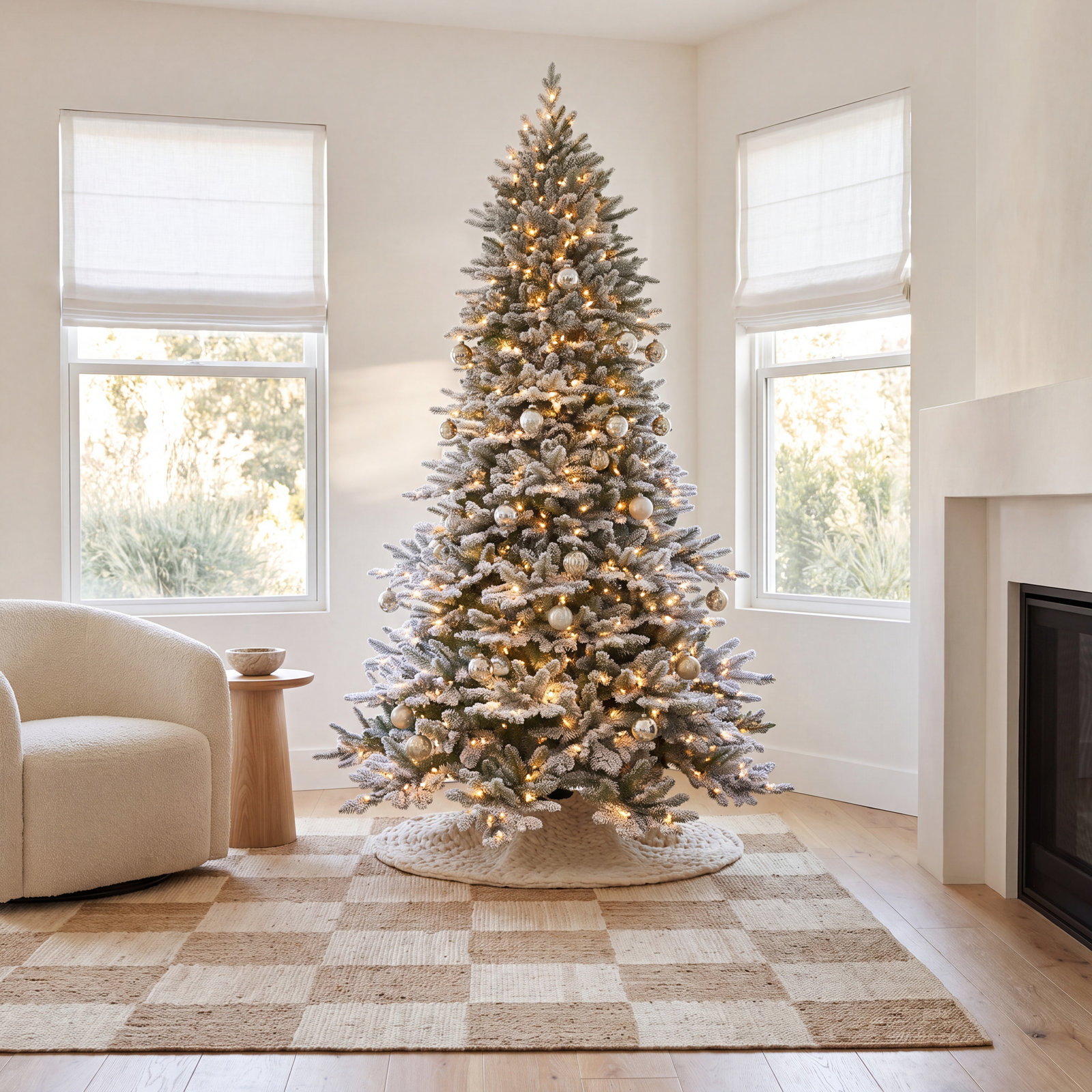 78' Lighted Artificial Fir Christmas Tree