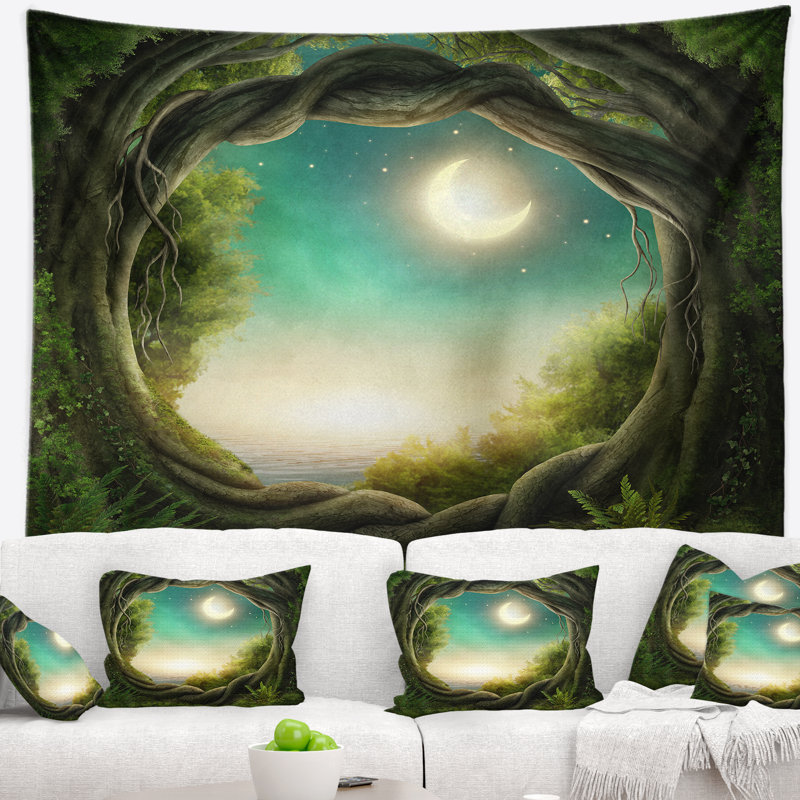 Tapisserie «Schafer Enchanted Dark Forest», H 50 po x l 60 po