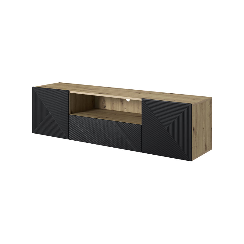 Merric TV Stand for TVs up to 55", Artisan/Black
