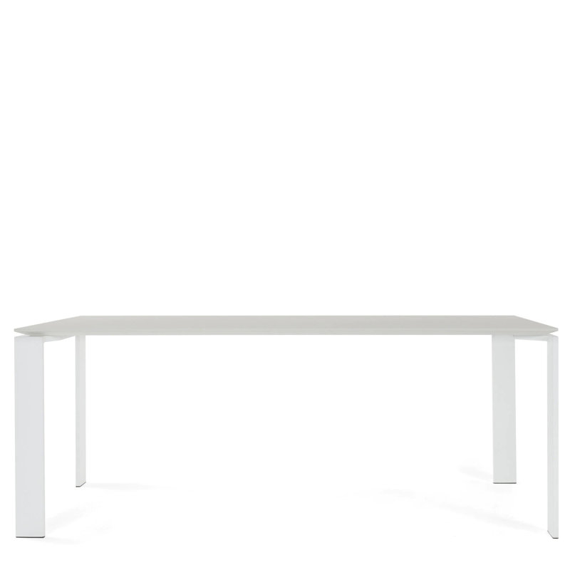 Four Dining Table, White, 28" H x 75" W x 35" D