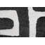 Tapis en polyester recyclé noir et ivoire Luna Meara-129400685