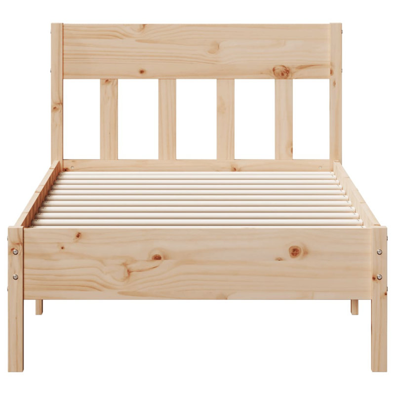 Andaleeb Solid Wood Bed, Small Single (2'6)