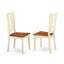 L'ensemble de 3 tables de salle à manger modernes comprend une table rectangulaire en bois avec Dropleaf et 2 chaises de cuisine, babeurre et cerise-1104155880-1104155887-1104155886