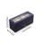 Black Leather Watch Box with Drawer and Glass Top