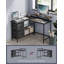 L-Shaped Metal Base Computer Desk