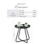 Seretta Metal Garden Side Table for Luxury Modern Patio or Bistro Set-358138370