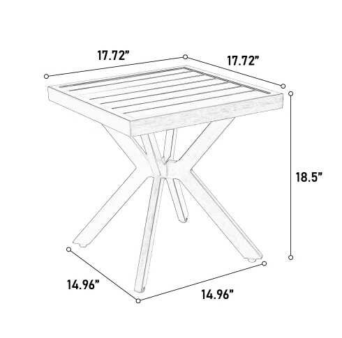 Aluminium Cast table