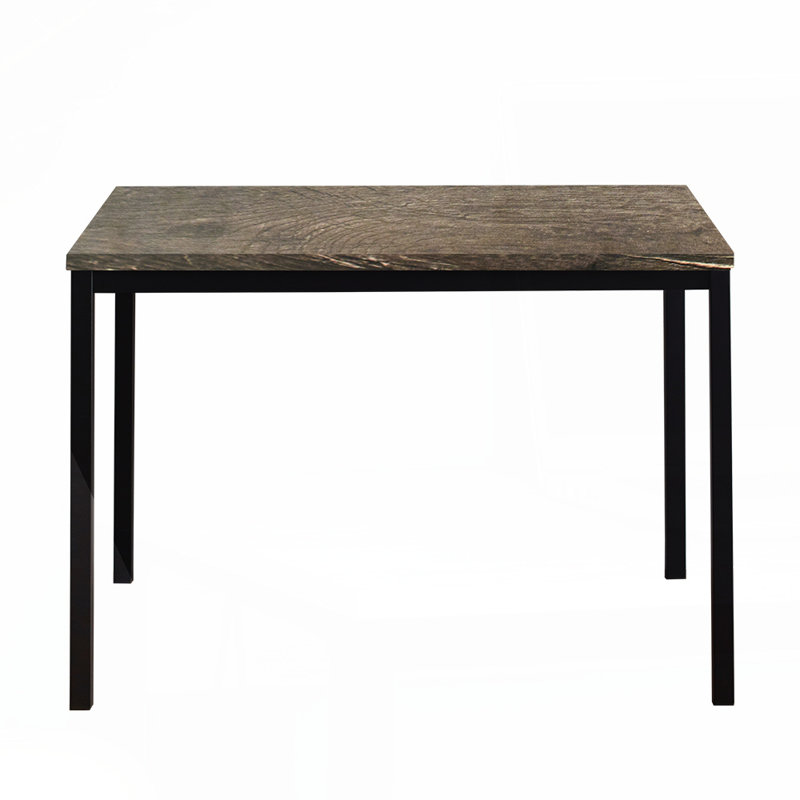 Bureau d'ordinateur contemporain en bois et métal noir et gris rustique Harry, Noir/gris