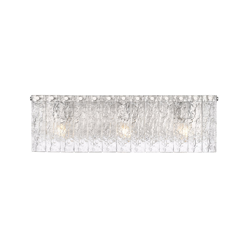 Meuble-lavabo 4 lumières Timeothy, Nickel brossé, Trois lumières
