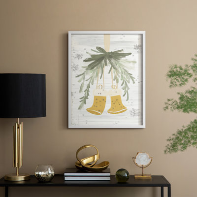 «Christmas Holiday Art» CECXVI, reproduction d'art encadrée - bois massif