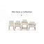 Tabouret de comptoir en lin 40 po avec accoudoirs Bilon-786654779